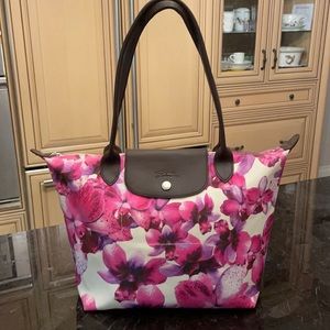 Longchamp Le Pliage Pink Orchid Tote